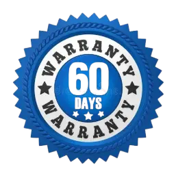 60-Day money back guarantee badge